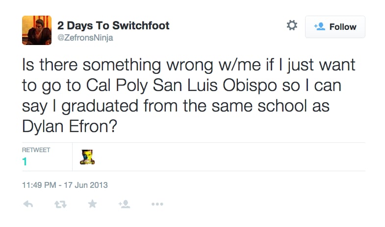 He Went to College at Cal Poly in San Luis Obispo