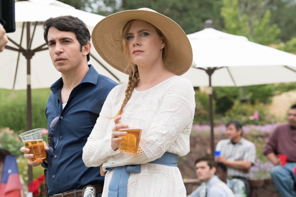 The two begin to trade theories and information about the case, but are still kind of keeping each other at arm's length. You know they're going to hook up eventually, and in the show's fourth episode, "Ripe," things get physical.
Camille and Richard walk deep into the nearby woods to an old shed where the two little girls murdered in Wind Gap used to play. By this point they've nearly finished a bottle of whiskey. Camille comes up to Richard, and when he tries to kiss her, she turns away, drops her bag on the ground, and murmurs "No." Before I could even yell "What the f*ck?", Camille starts unbuttoning her pants and shoves Detective Dick's hand in there! She still won't kiss him (hot!) and won't even make eye contact (HOT!). As Richard is fingering her, Camille is also having flashbacks of herself running from the shed after a traumatic experience. She wraps her arms around him and bites down on his shoulder as they both scream out. It was almost completely impersonal, while also being scarily intimate.
Related:
Reminder That Amy Adams and Chris Messina Starred in Another Project Before Sharp Objects
In the fifth episode, "Closer," Camille and Richard get exactly that. After a particularly ugly conversation with her mother Adora (Clarkson), Camille packs up, flees her house, and bangs on Detective Dick's motel room door. This time, she goes in for the kill, kissing Richard and demanding to see him naked. His underwear came off, and my jaw dropped (then, so did Camille's). At first, they agree to masturbate in front of each other. But something seems to come over Camille; she decides that it needs to go further.
It was almost completely impersonal, while also being scarily intimate.
Again, Camille is running the show. In an effort not to let Richard see her scars, she turns off the light and takes her pants halfway down. Richard tries to pull them off, but she won't let him. He pins her arms above her head to try again, and Camille says breathily, "My way. We'll do it my way." They start having some of the hottest pants-half-down sex I've ever seen, then the camera flashes on the scar on Camille's upper thigh reading "closer."
Bruh.
So far, the sex scenes in Sharp Objects have been that weird kind of sexy that's almost painful to watch. Camille's inability to show her scars — both physical and emotional — makes her dalliances with the detective that much more intense and heartbreaking. There's also the other possibility: that Camille is so traumatized by her past, so disconnected, that she isn't even feeling the detective like that and is instead weaponizing her sexuality to get more information for her articles. I'm fine with either one, honestly. I love watching broken, complicated women on screen because it makes me feel a little less so. I appreciate when a character can make my crazy feel just a tiny bit normal by comparison. Whatever ends up happening between Camille and Richard in the end (it could vary from the book, you never know), I am completely here for more achingly sexy scenes between them. The two begin to trade theories and information about the case, but are still kind of keeping each other at arm's length. You know they're going to hook up eventually, and in the show's fourth episode, "Ripe," things get physical.
Camille and Richard walk deep into the nearby woods to an old shed where the two little girls murdered in Wind Gap used to play. By this point they've nearly finished a bottle of whiskey. Camille comes up to Richard, and when he tries to kiss her, she turns away, drops her bag on the ground, and murmurs "No." Before I could even yell "What the f*ck?", Camille starts unbuttoning her pants and shoves Detective Dick's hand in there! She still won't kiss him (hot!) and won't even make eye contact (HOT!). As Richard is fingering her, Camille is also having flashbacks of herself running from the shed after a traumatic experience. She wraps her arms around him and bites down on his shoulder as they both scream out. It was almost completely impersonal, while also being scarily intimate.
Related:
Reminder That Amy Adams and Chris Messina Starred in Another Project Before Sharp Objects
In the fifth episode, "Closer," Camille and Richard get exactly that. After a particularly ugly conversation with her mother Adora (Clarkson), Camille packs up, flees her house, and bangs on Detective Dick's motel room door. This time, she goes in for the kill, kissing Richard and demanding to see him naked. His underwear came off, and my jaw dropped (then, so did Camille's). At first, they agree to masturbate in front of each other. But something seems to come over Camille; she decides that it needs to go further.
It was almost completely impersonal, while also being scarily intimate.
Again, Camille is running the show. In an effort not to let Richard see her scars, she turns off the light and takes her pants halfway down. Richard tries to pull them off, but she won't let him. He pins her arms above her head to try again, and Camille says breathily, "My way. We'll do it my way." They start having some of the hottest pants-half-down sex I've ever seen, then the camera flashes on the scar on Camille's upper thigh reading "closer."
Bruh.
So far, the sex scenes in Sharp Objects have been that weird kind of sexy that's almost painful to watch. Camille's inability to show her scars — both physical and emotional — makes her dalliances with the detective that much more intense and heartbreaking. There's also the other possibility: that Camille is so traumatized by her past, so disconnected, that she isn't even feeling the detective like that and is instead weaponizing her sexuality to get more information for her articles. I'm fine with either one, honestly. I love watching broken, complicated women on screen because it makes me feel a little less so. I appreciate when a character can make my crazy feel just a tiny bit normal by comparison. Whatever ends up happening between Camille and Richard in the end (it could vary from the book, you never know), I am completely here for more achingly sexy scenes between them.