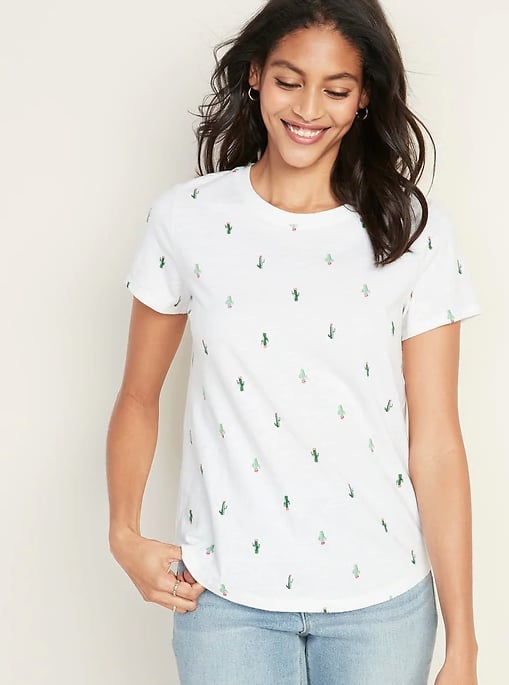 EveryWear Printed Slub-Knit Tee