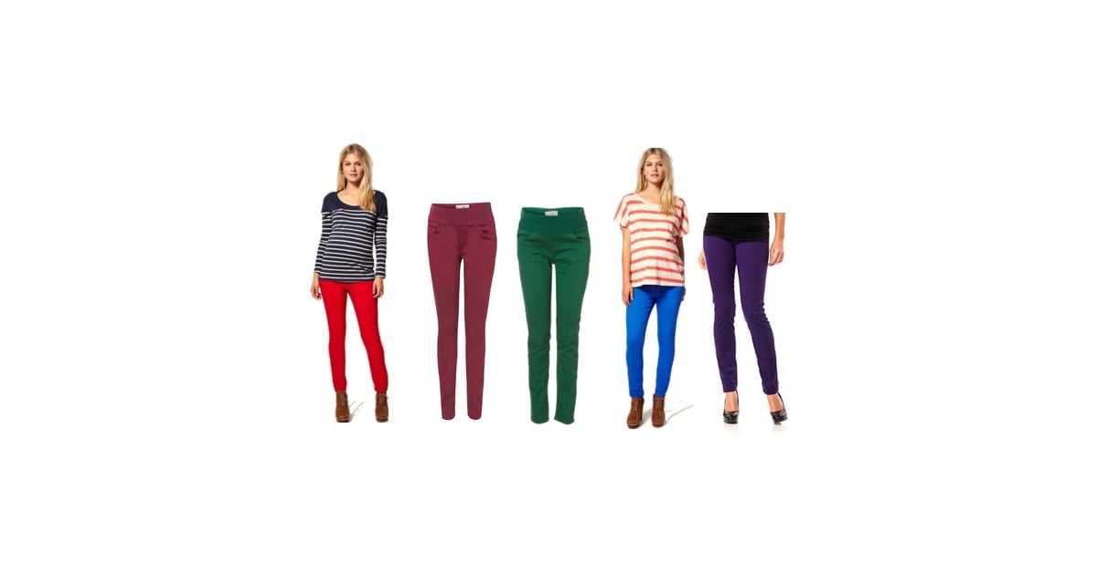 Colored Maternity Jeans POPSUGAR Moms