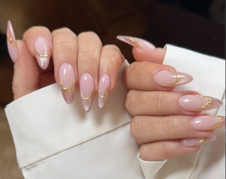 Sydney Sweeney's Cat-Eye French Manicure