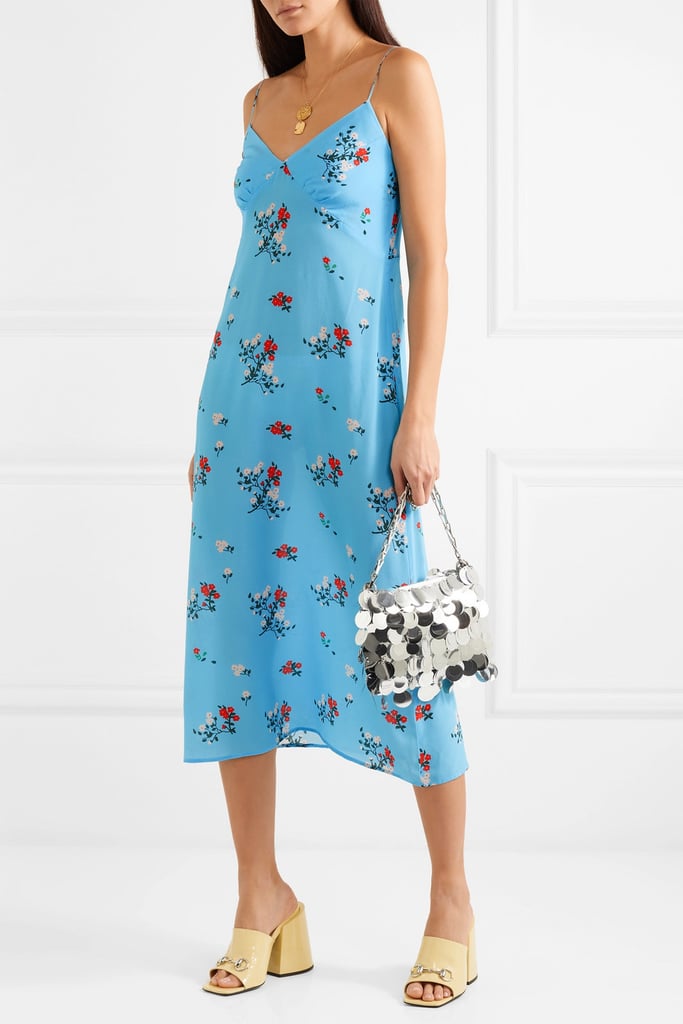 Bernadette Floral-Print Silk Crepe de Chine Midi Dress