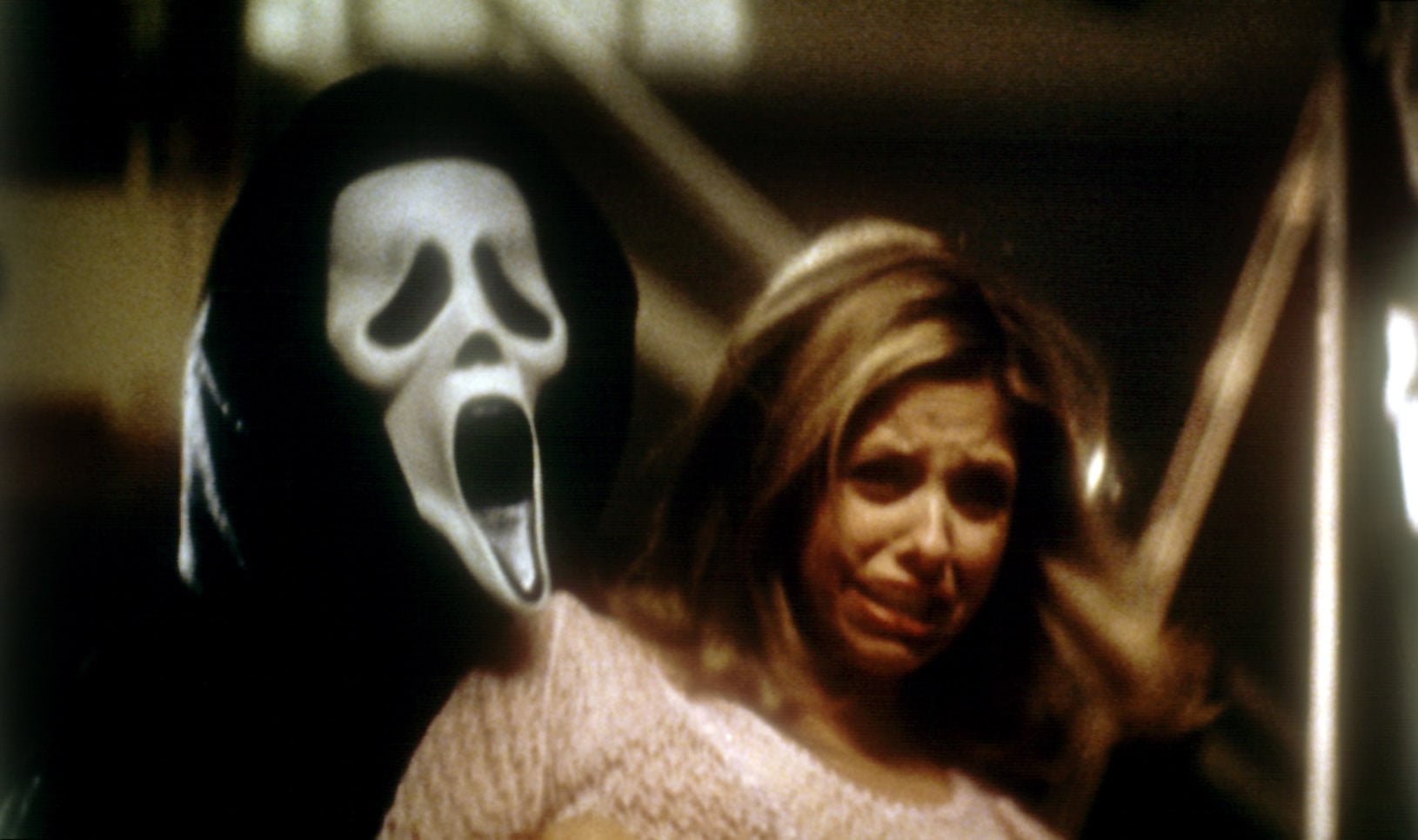 SCREAM 2, Sarah Michelle Gellar, 1997, mask