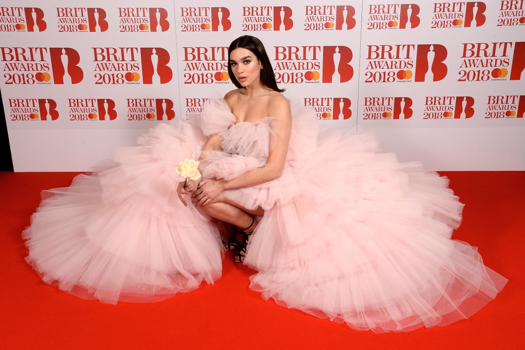 Dua Lipa in Giambattista Valli at the Brit Awards 2018