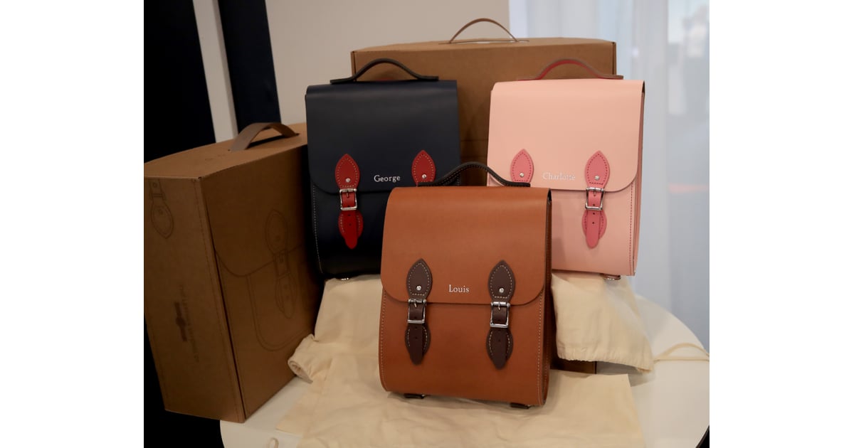 Pictured are the bags gifted by Liverpool's Leather Satchel Company