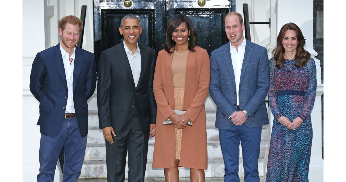 In late April, Harry, Will, and Kate happily greeted and posed for ...