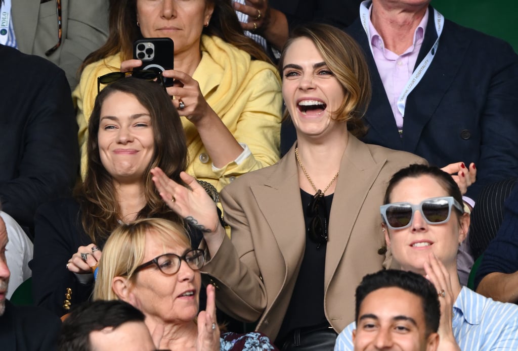 Cara Delevingne and Minke at Wimbledon 2023
