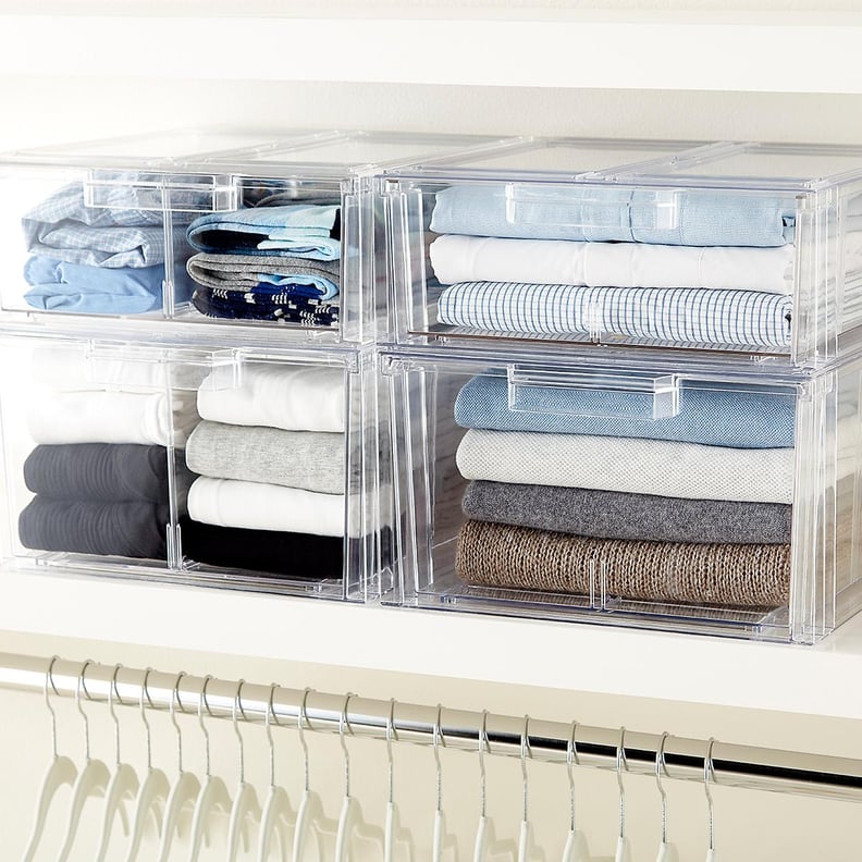 iDesign Clear Stackable Closet Bins