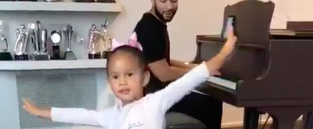Watch Luna and Miles Dance to John Legend as He Plays Piano