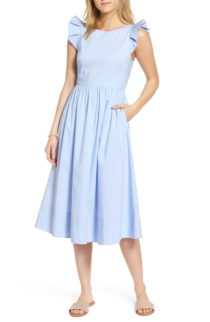 1901 Ruffle Fit And Flare Midi Dress 1901 Clothes At Nordstrom Popsugar Fashion Photo 3 3194