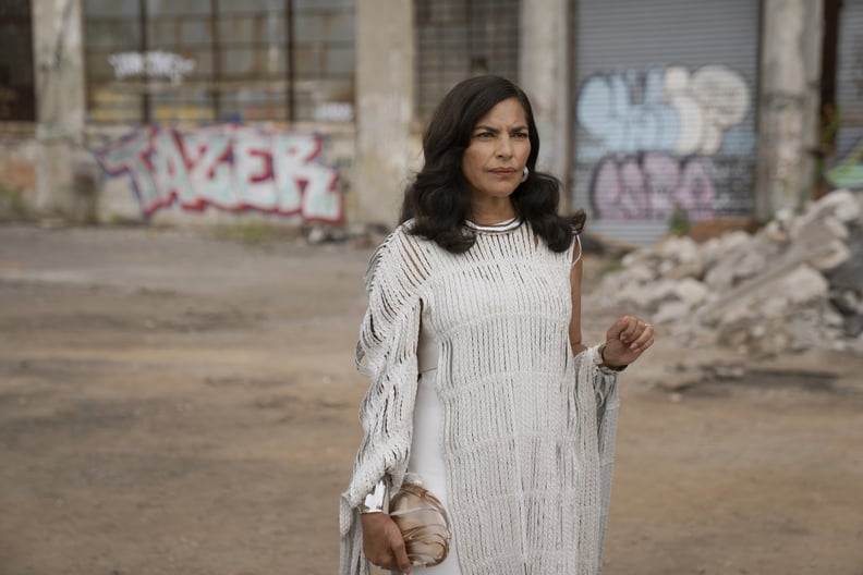 Seema Patel's White Fringe Dress in "And Just Like That" Season 3, Episode 1