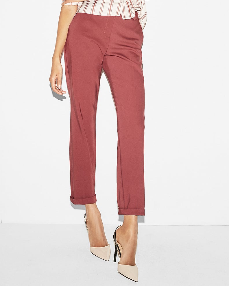 Express Mid-Rise Straight Chino Pants