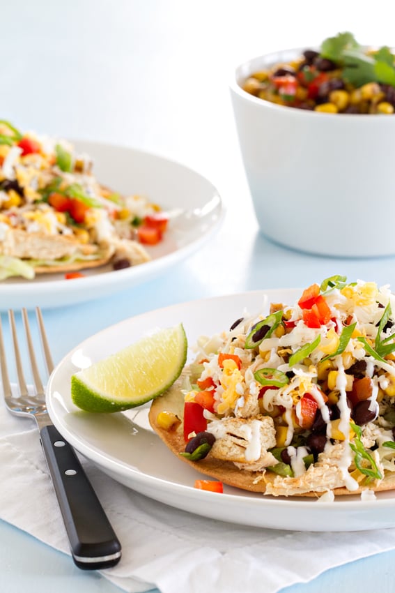 Baked Chicken Tostadas