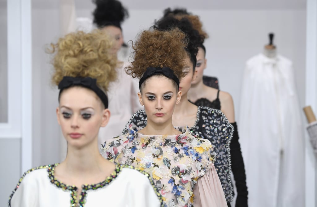 Models Wore Their Hair Up High, to Better Show Off Their Looks