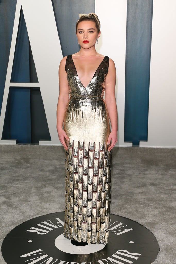 Florence Pugh at the Vanity Fair Oscars Afterparty 2020