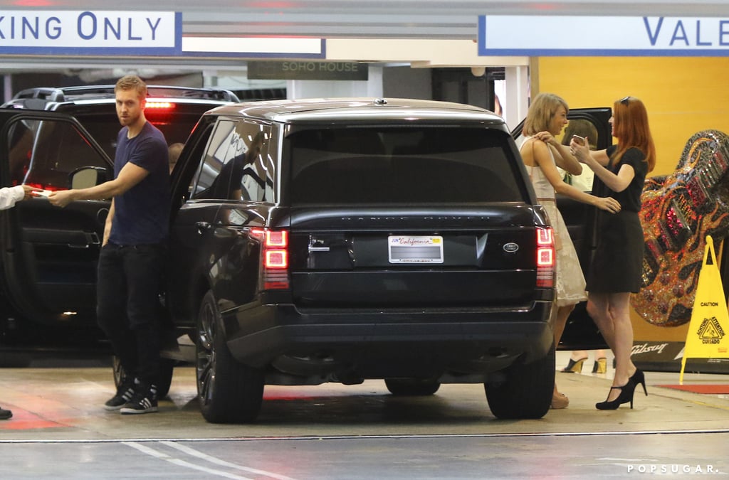 Taylor Swift and Calvin Harris After Jaime King Baby Shower