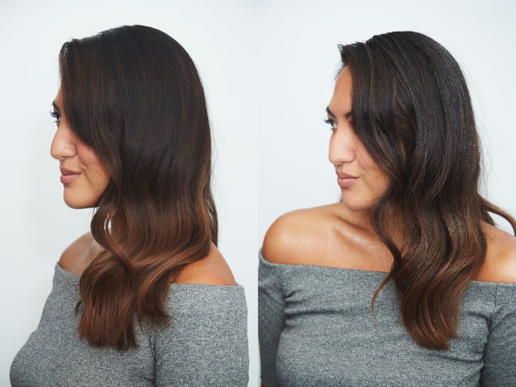 Before And After IGK Hair Glitter Spray Review POPSUGAR Beauty Photo 3