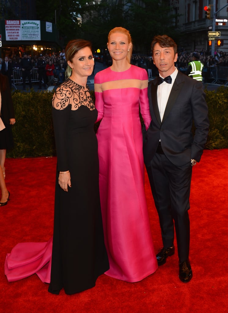 Maria Grazia Chiuri and Pierpaolo Piccioli smiled for a photo with a Valentino-clad Gwyneth Paltrow at the 2013 Met Gala.