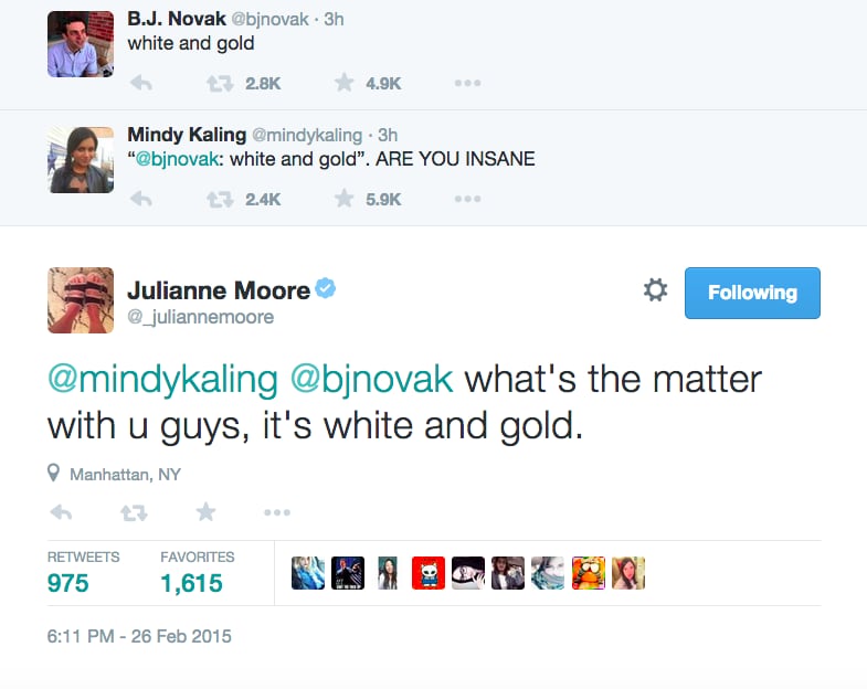 Mindy Kaling, B.J. Novak, and Julianne Moore