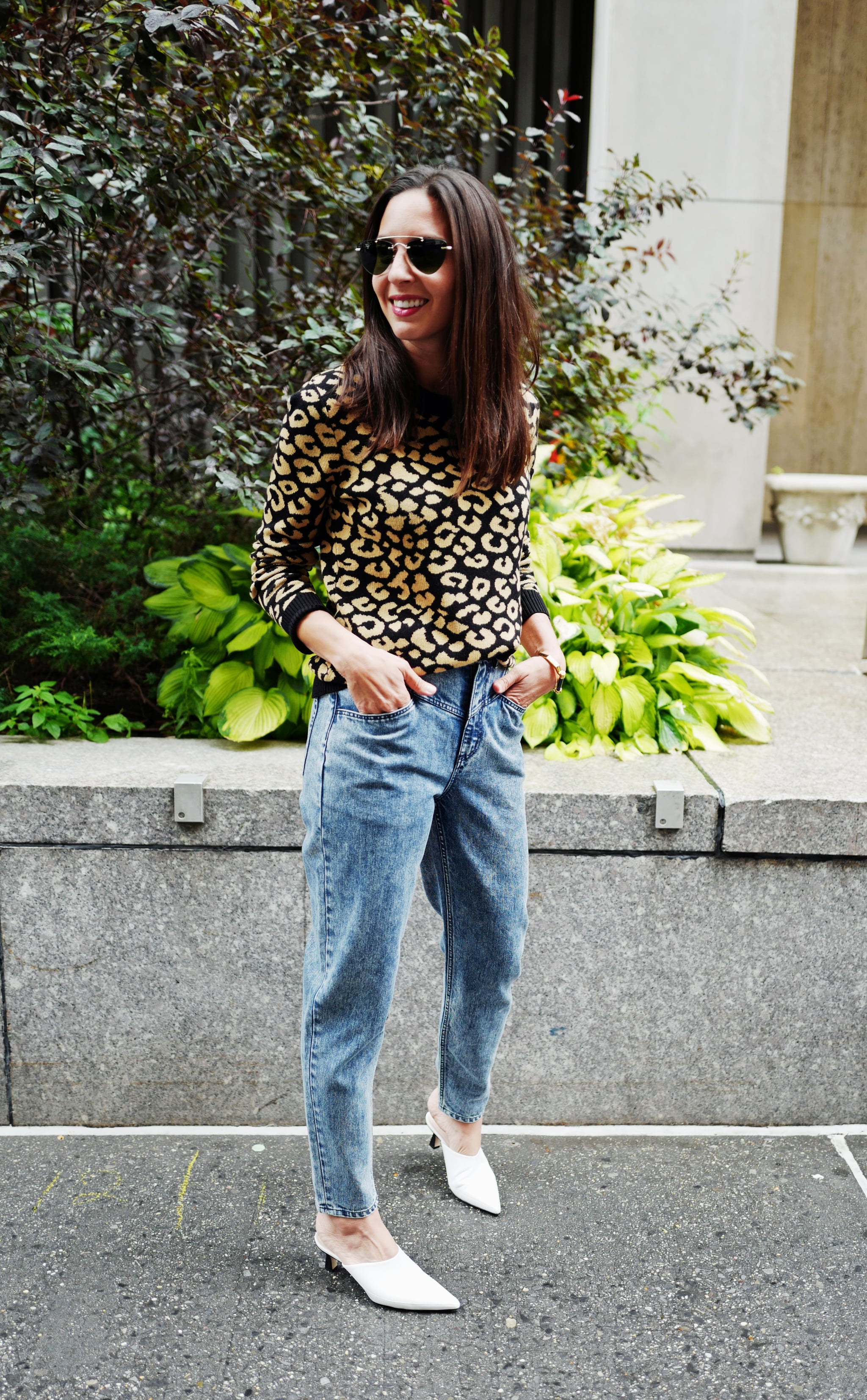 leopard print jeans outfit