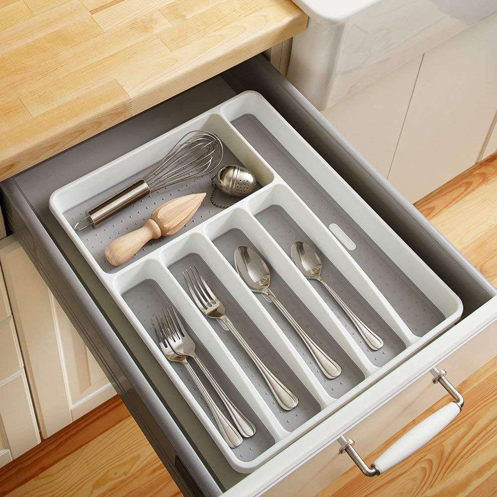 Kitchen-Drawer Organization: Madesmart Classic Large Silverware Tray
