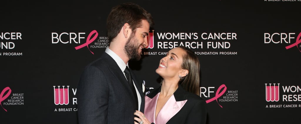 Miley Cyrus Liam Hemsworth at Cancer Research Fund Gala 2019