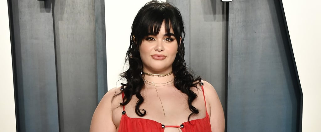 Shop Barbie Ferreira's Sultry Red Rose Dress and Gloves