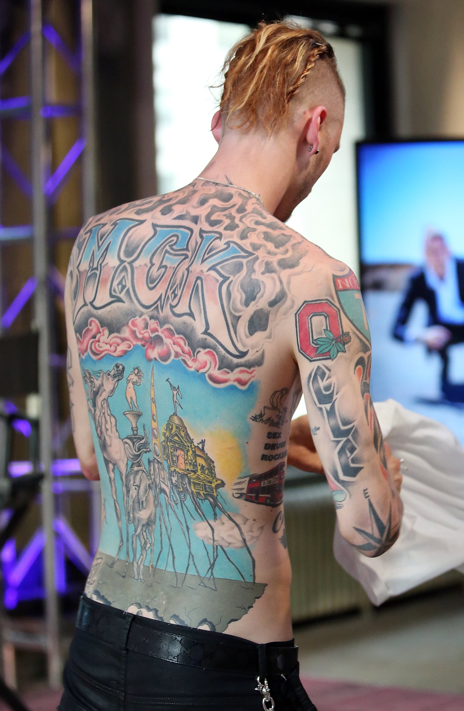 NFL ace gets massive back tattoo paying tribute to iconic film
