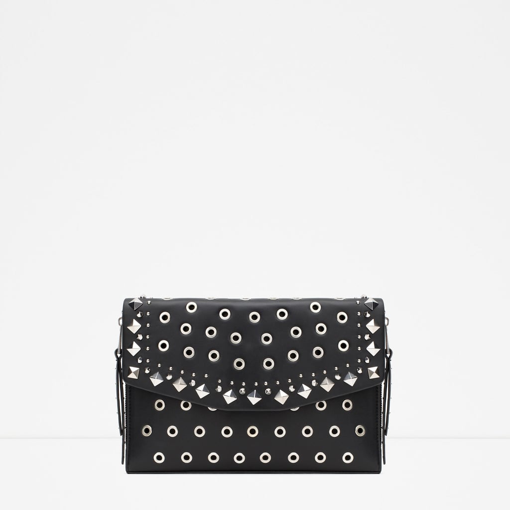 Studded envelope clutch ($50)