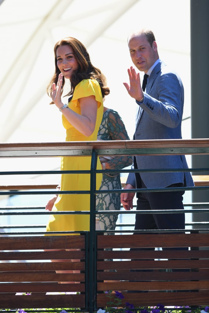 Kate Middleton Yellow Dress Wimbledon 2018 | POPSUGAR Fashion Photo 3
