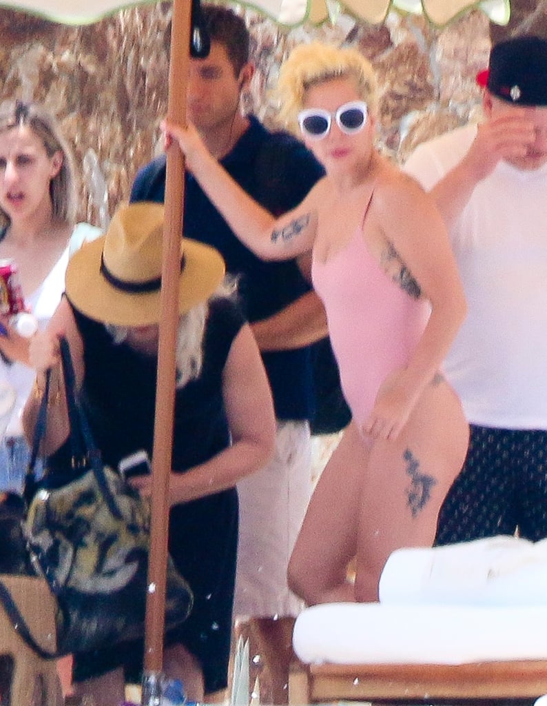 Lady Gaga Wearing Swimsuit in Mexico After Breakup July 2016