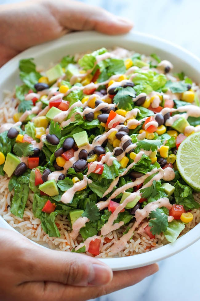 Easy Vegetarian Burrito Bowls