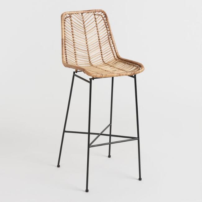 Natural Wicker Loren Bar Stool