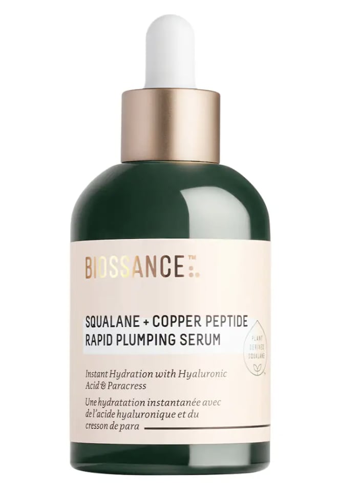 Biossance Squalane + Hyaluronic Acid Copper Peptide Rapid Plumping Serum