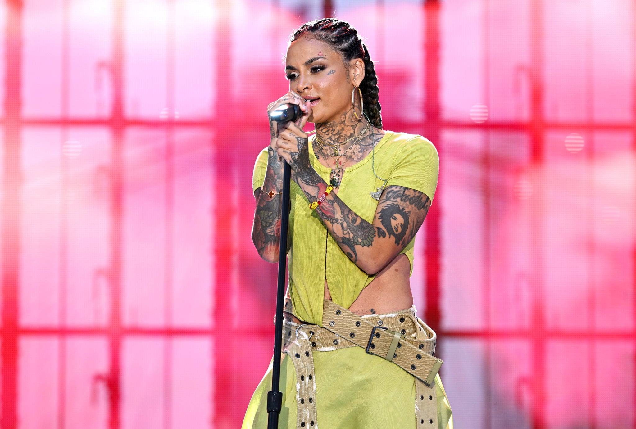 NEW YORK, NEW YORK - JULY 10: Kehlani performs onstage at IN BLOOM, imagined by Kehlani presented by Grey Goose Essences at Pier 17 on July 10, 2022 in New York City. (Photo by Bryan Bedder/Getty Images for Grey Goose Essences)