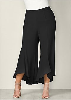 Venus Plus Size Ruffle Hem Pants
