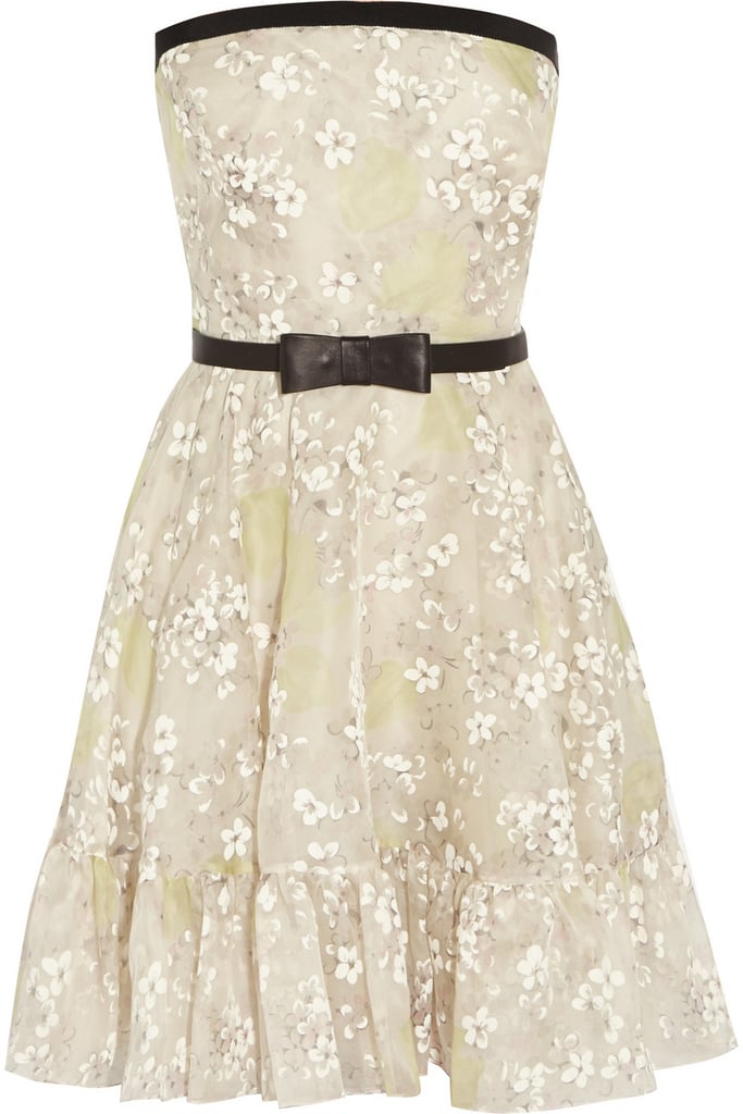 Valentino Floral Print Silk Organza Dress ($3,870)