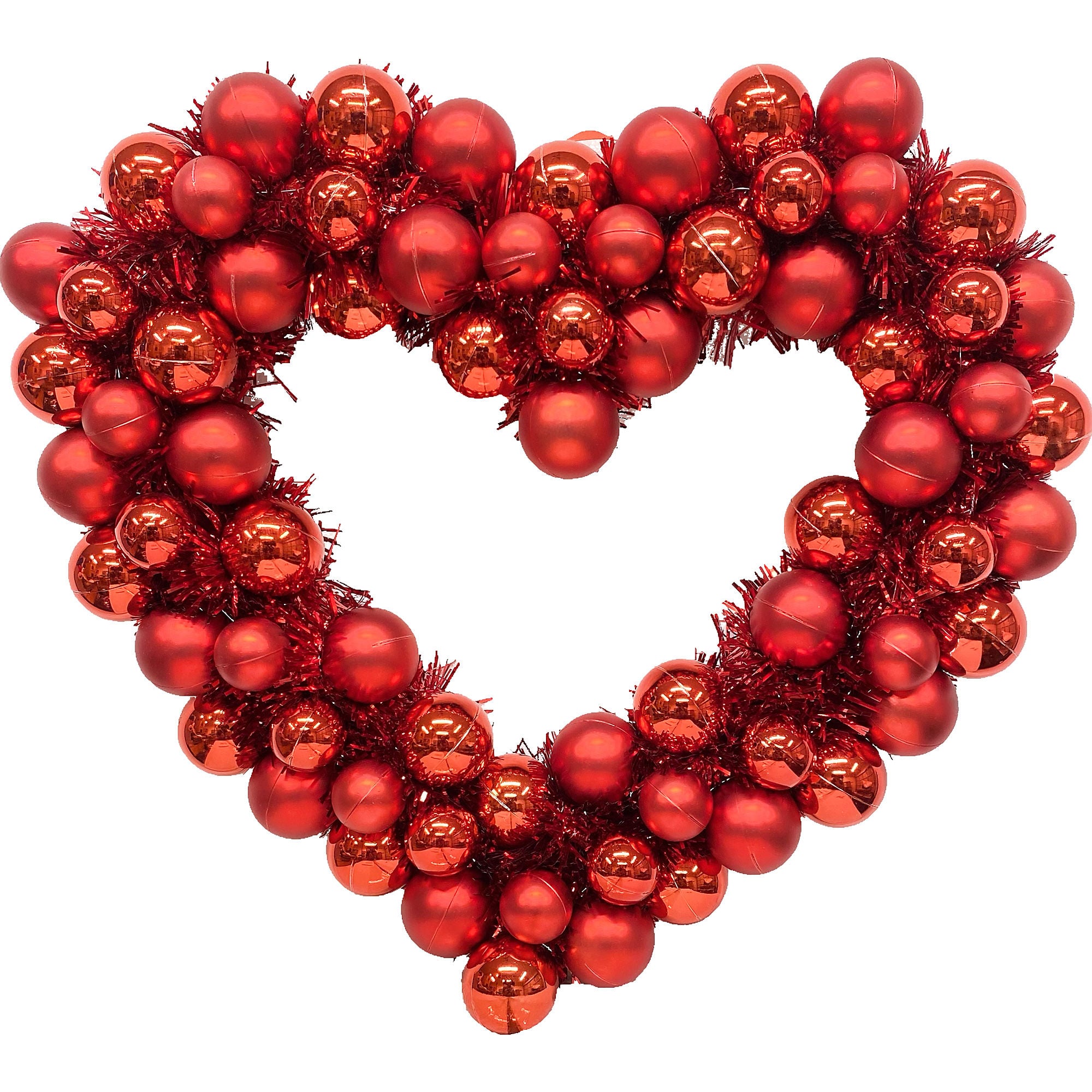 Valentine Heart Ornament Set 12 Glitter 2" Red Heart Decor Love Valentine Valentine Heart Ornament Set 12 Glitter 2" Red Heart Decor Love Valentine