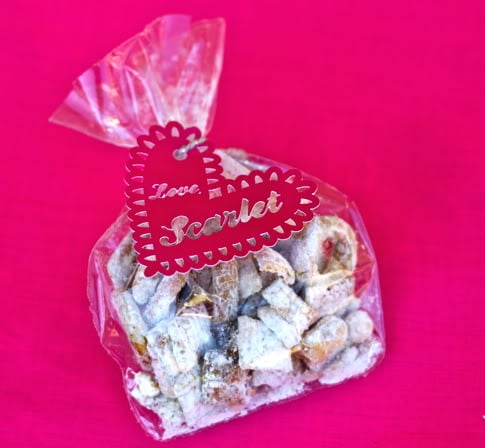 Powdered Sugar Party Mix (the Easiest Valentine's Day Treat!)