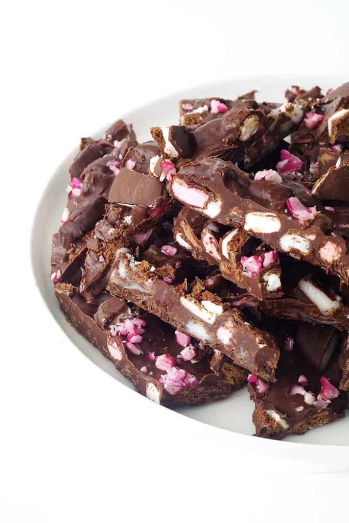 Peppermint Crunch Rocky Road Bark