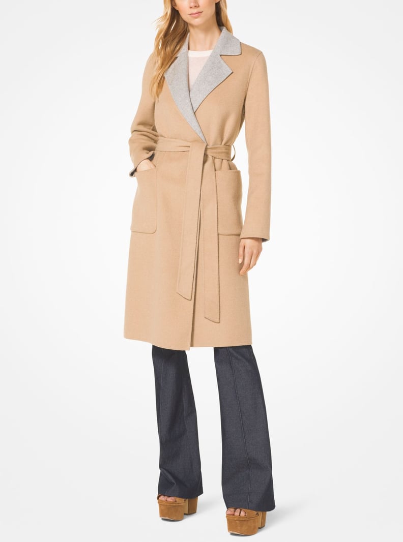 Michael Michael Kors Wool Blend Wrap Coat