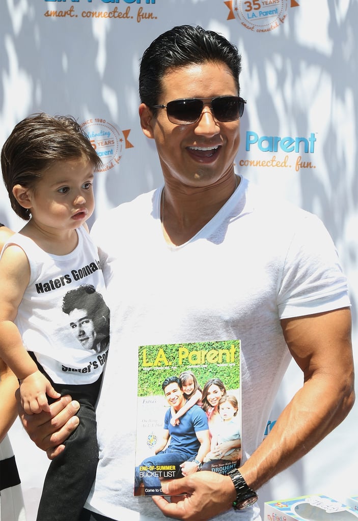 Mario Lopez's Son in a Saved by the Bell T-Shirt
