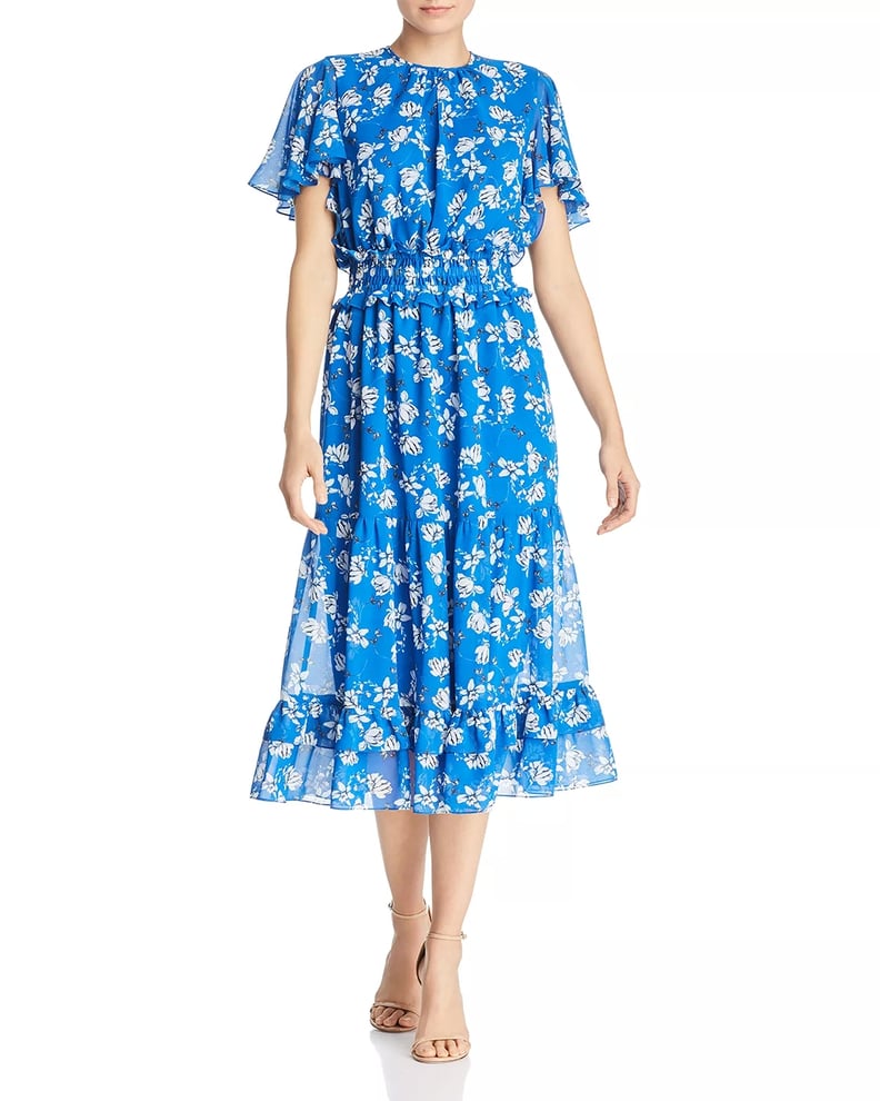 Mandy Moore Blue Floral Dress by RIXO August 2019 | POPSUGAR Fashion