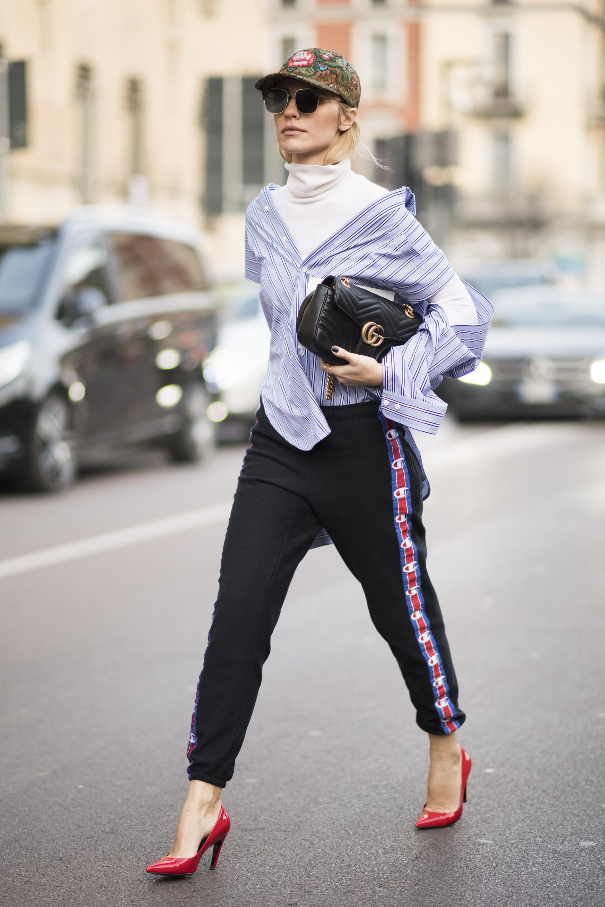 button down track pants