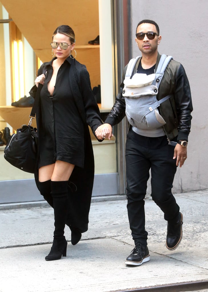 John Legend and Chrissy Teigen Out With Baby Luna May 2016