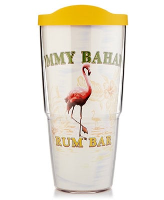 Tervis Tumbler TOMMY BAHAMA 25 Years Of Paradise Parrots 24 oz NEW w Red Lid 
