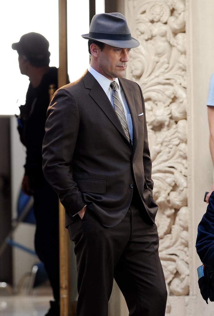 Jon Hamm on the Set of Mad Men in LA