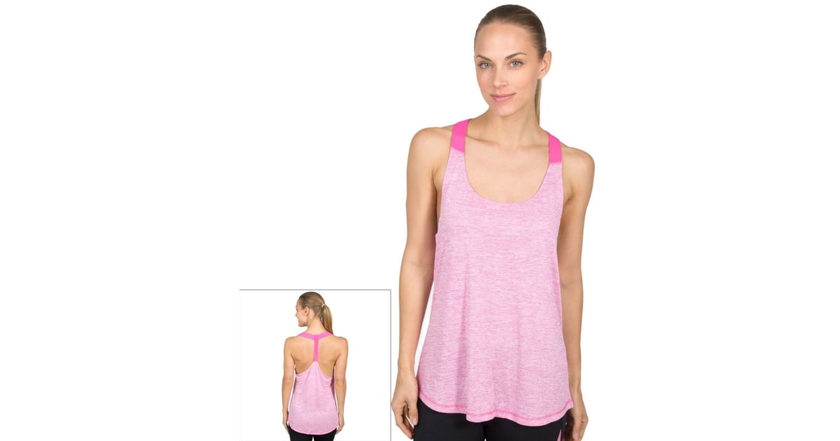 Jockey Women's Sport Neo Stripe TBack Yoga Tank Summer Workout Tank