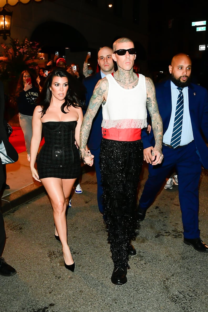 Kourtney Kardashian and Travis Barker in New York City