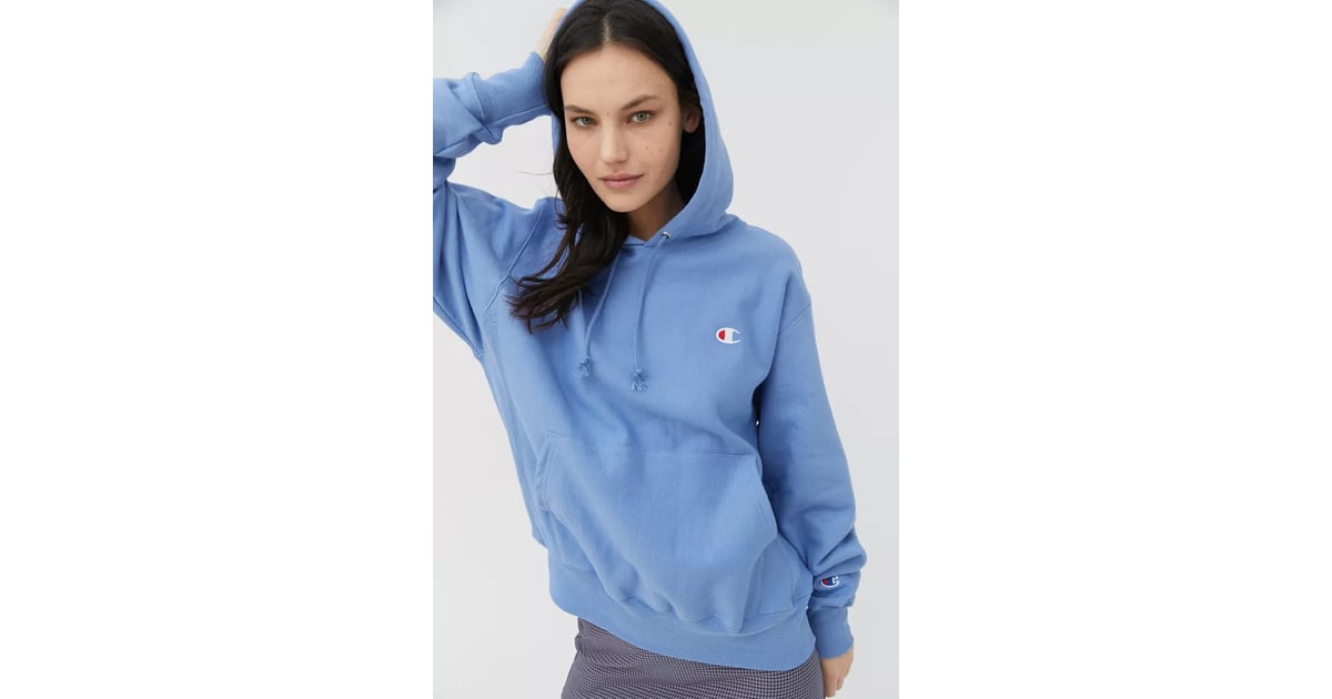 Champion Boyfriend Logo Patch Hoodie Sweatshirt | Being Comfy Is No. 1 Priority, and This Is the Matching Sweatsuit I Can't Stop Wearing | POPSUGAR Fashion Photo 7